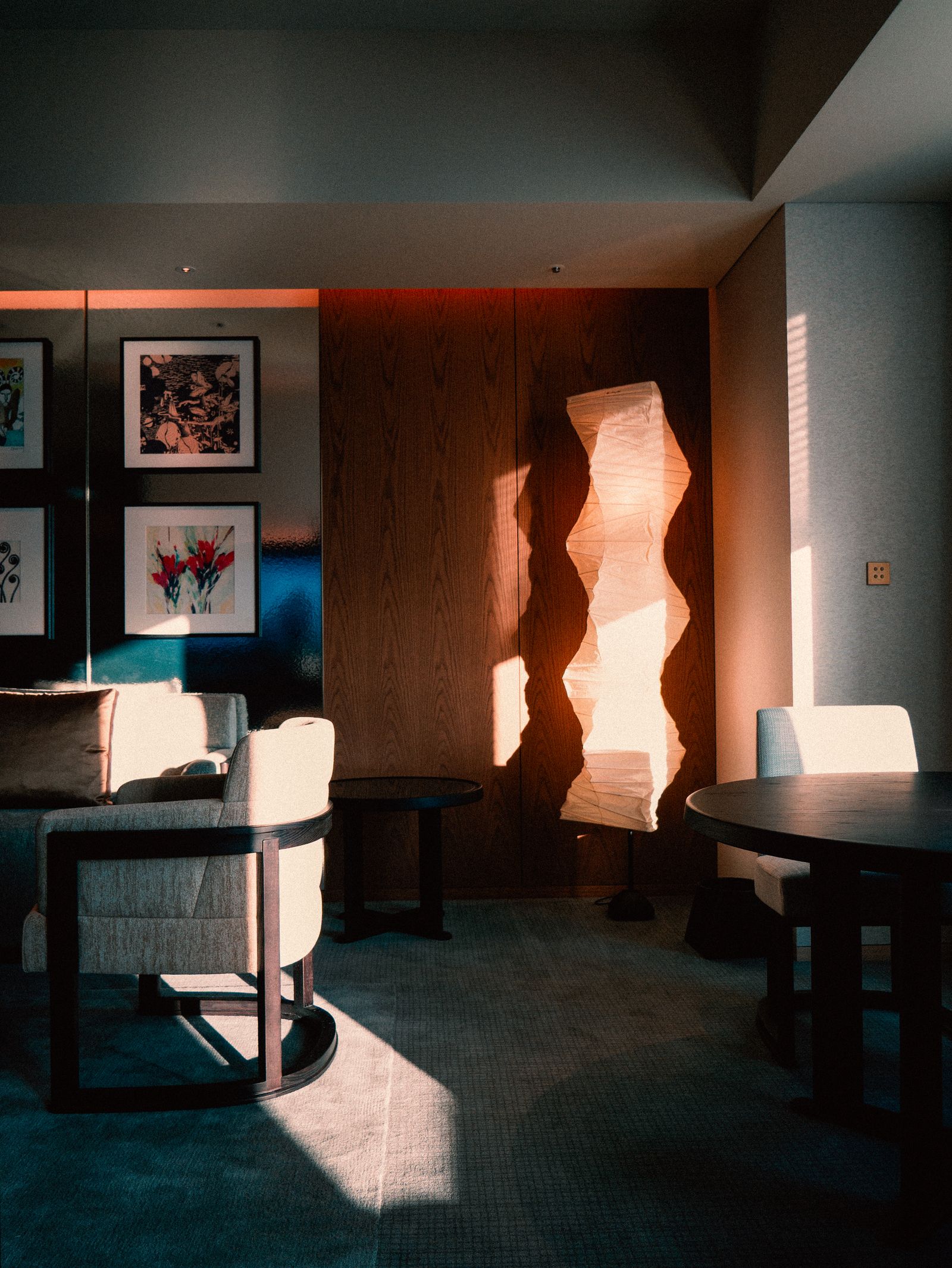 Image may contain Indoors Interior Design Chair Furniture Table Architecture Building Dining Room and Dining Table