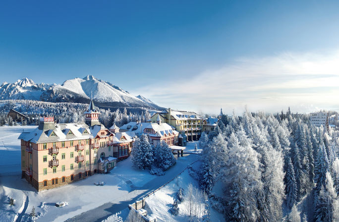 The Grand Hotel Kempinski High Tatras in winter. Grand Hotel Kempinski High Tatras, high tatras, carpathians, ski destinations
