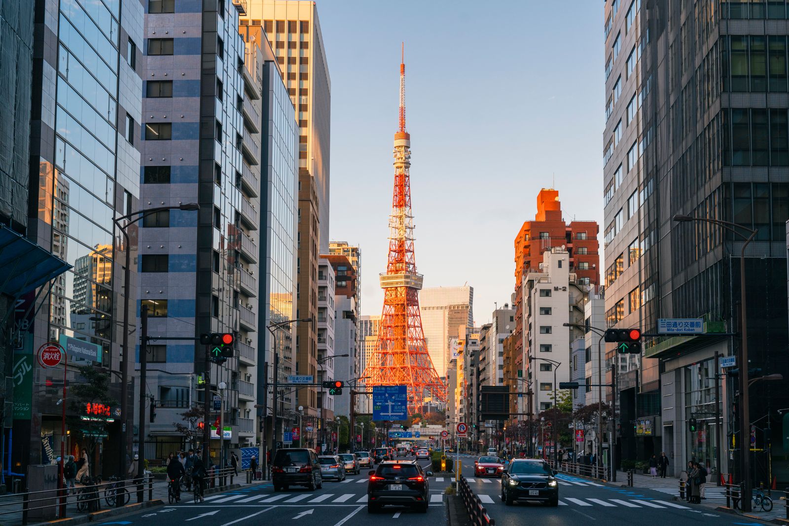 Image may contain Architecture Building Tower Car Transportation Vehicle Landmark Tokyo Tower and Light