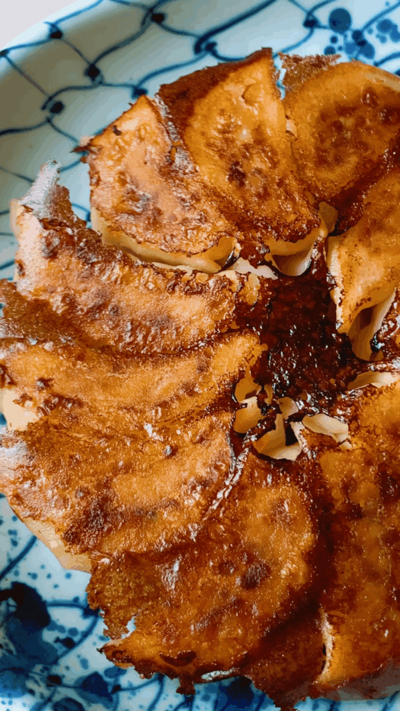 Nira gyoza (Chive dumplings)