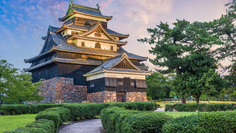 Matsue, Shimane, Japan at Matsue Castle. 