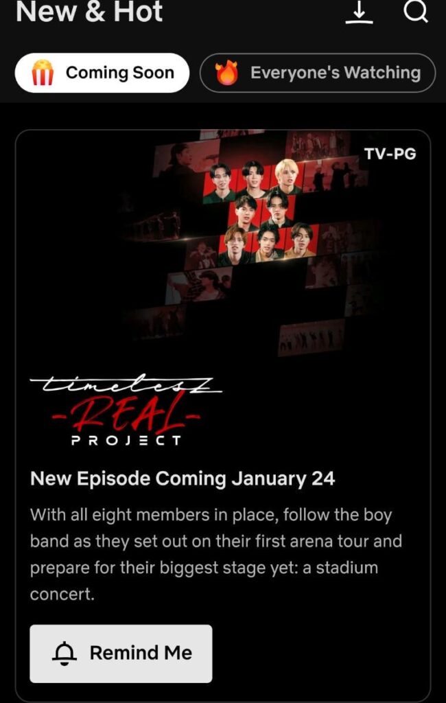 timelesz project -REAL- documentary series coming to Netflix on January 24