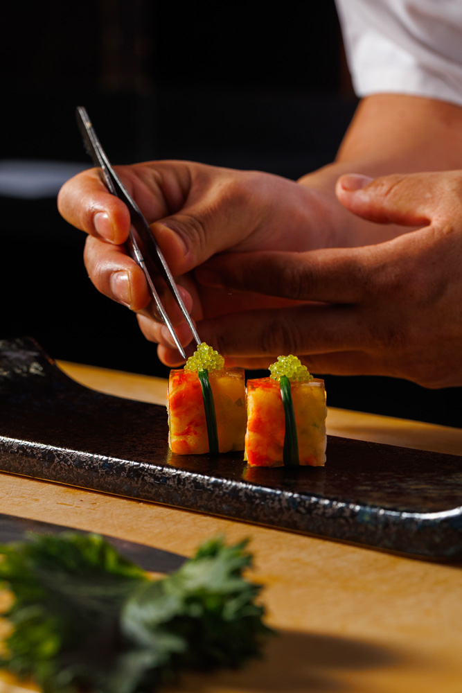 Panoramic view on the Eiffel Tower and creative sushi at Aqua Kyoto Paris