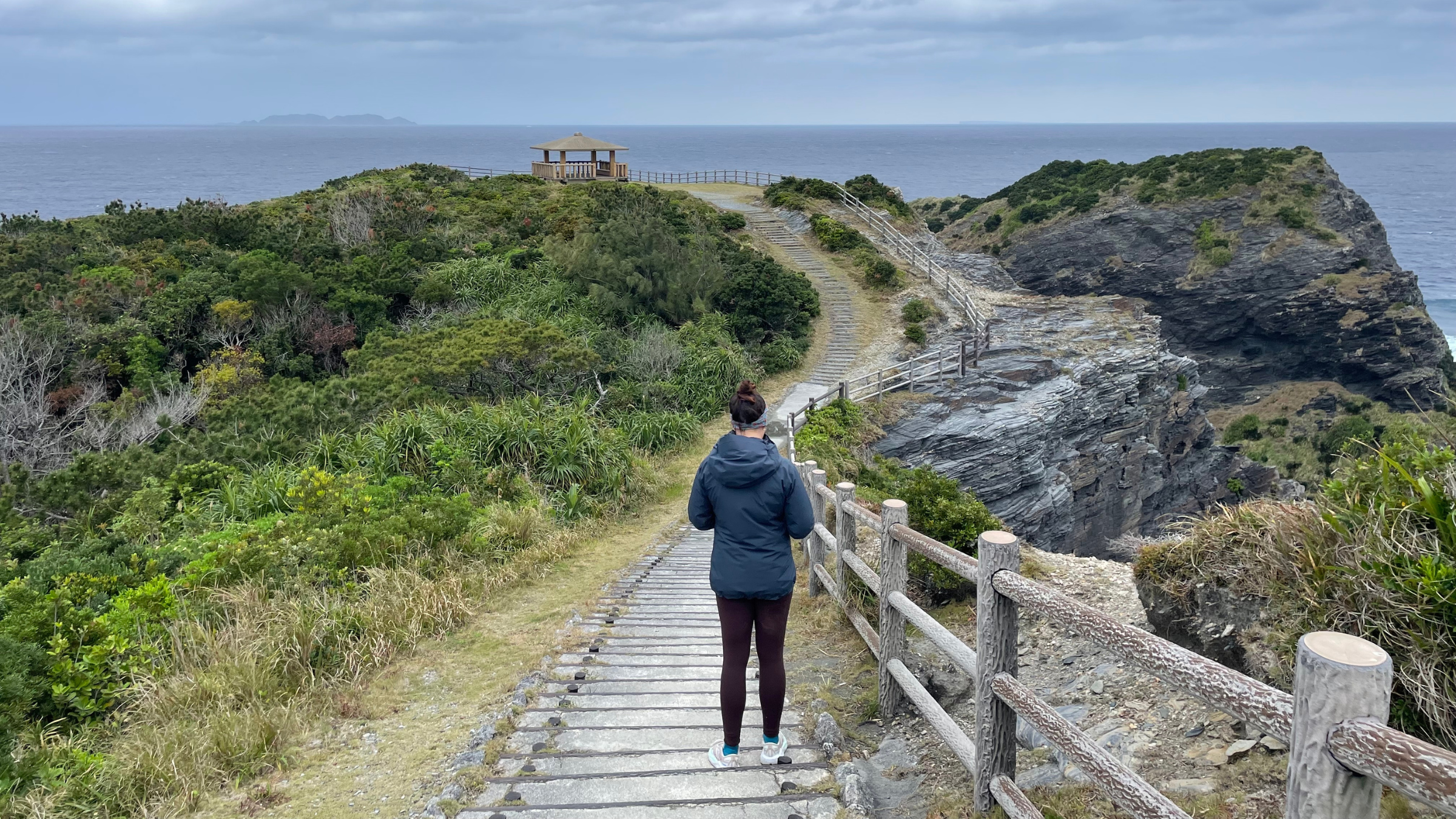 Writer Maggie Slepian wearing the Arc'teryx Beta SL Jacket in Japan