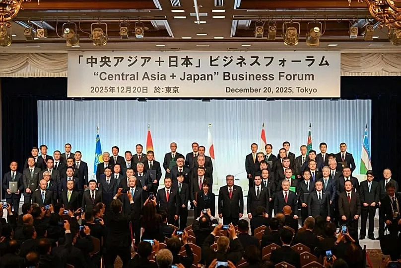 Delegations gather at the Central Asia–Japan Business Forum in Tokyo