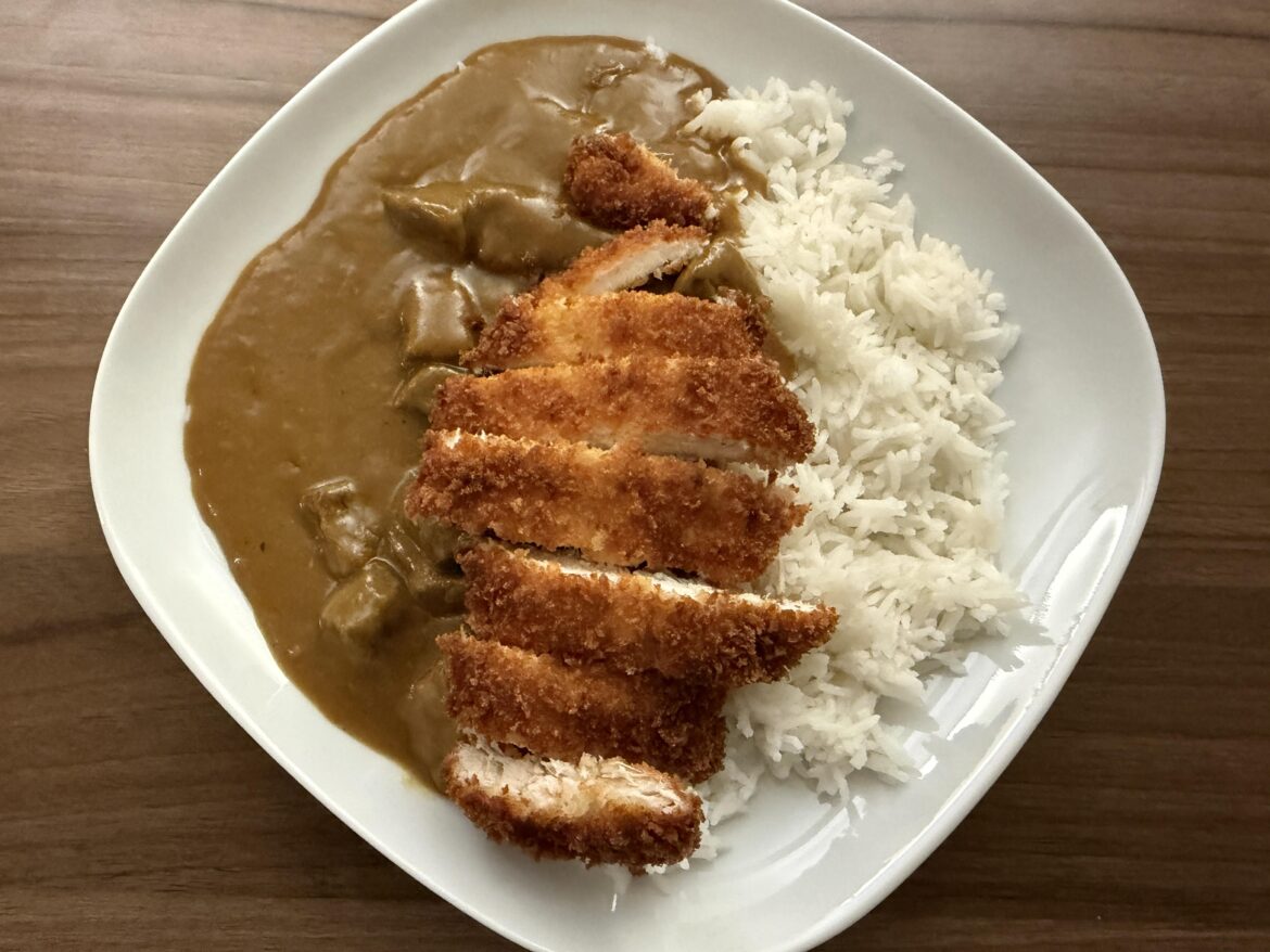 Homemade chicken katsu curry
