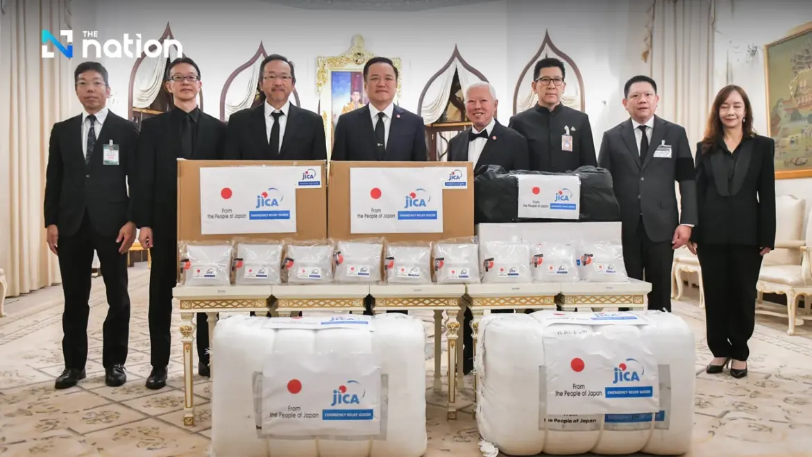 Japanese ambassador hands over 7m-baht worth relief items to Thai PM nationthailand
