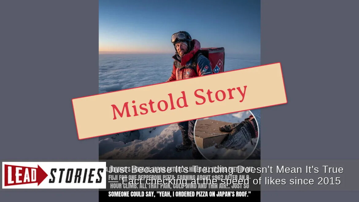 A Real Domino’s Employee Did NOT Climb Japan’s Mount Fuji To Deliver A Pepperoni Pizza — Story Spun From A Japanese Hiker’s Cosplay Joke Yahoo news home