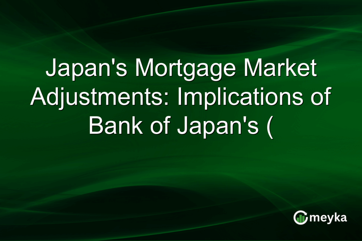 Japan’s Mortgage Market Adjustments: Implications of Bank of Japan’s ( Japan's Mortgage Market Adjustments: Implications of Bank of Japan's (