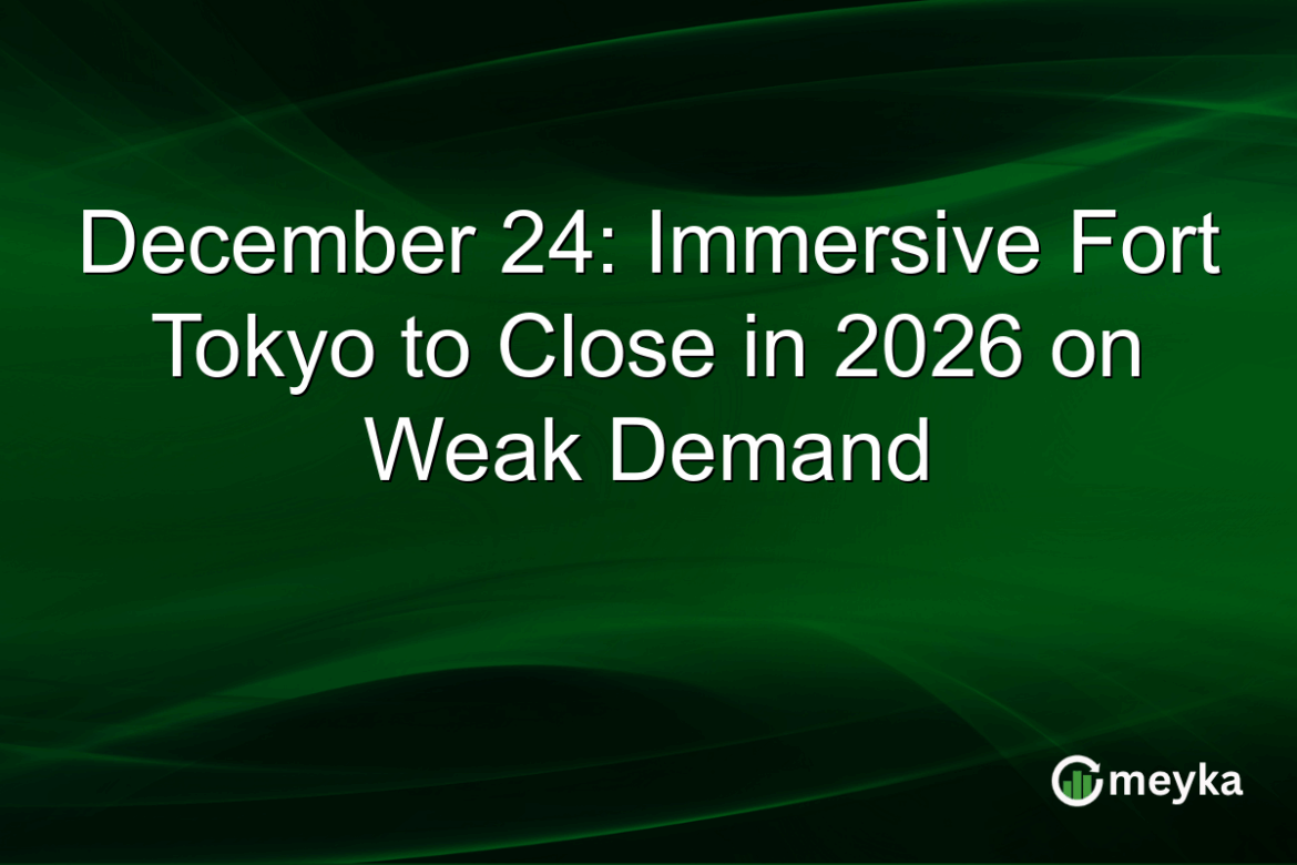 December 24: Immersive Fort Tokyo to Close in 2026 on Weak Demand December 24: Immersive Fort Tokyo to Close in 2026 on Weak Demand