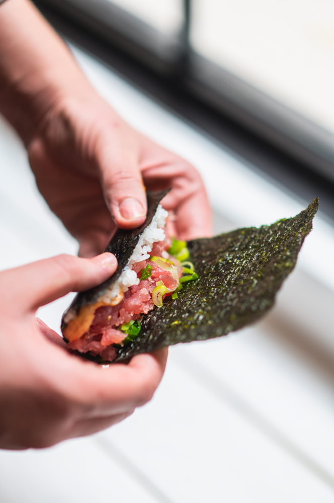 Handrolls at the Japanese restaurant Doki Doki in Paris