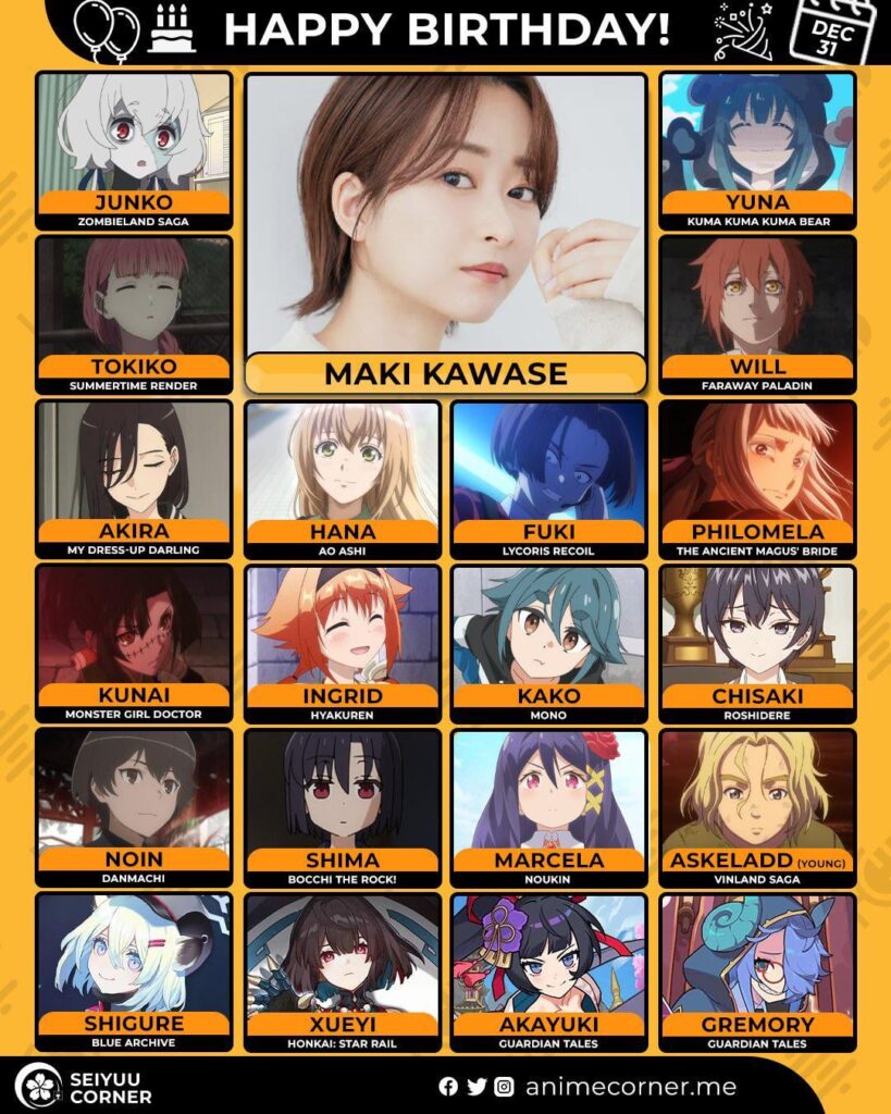 Happy 30th birthday to Maki Kawase!