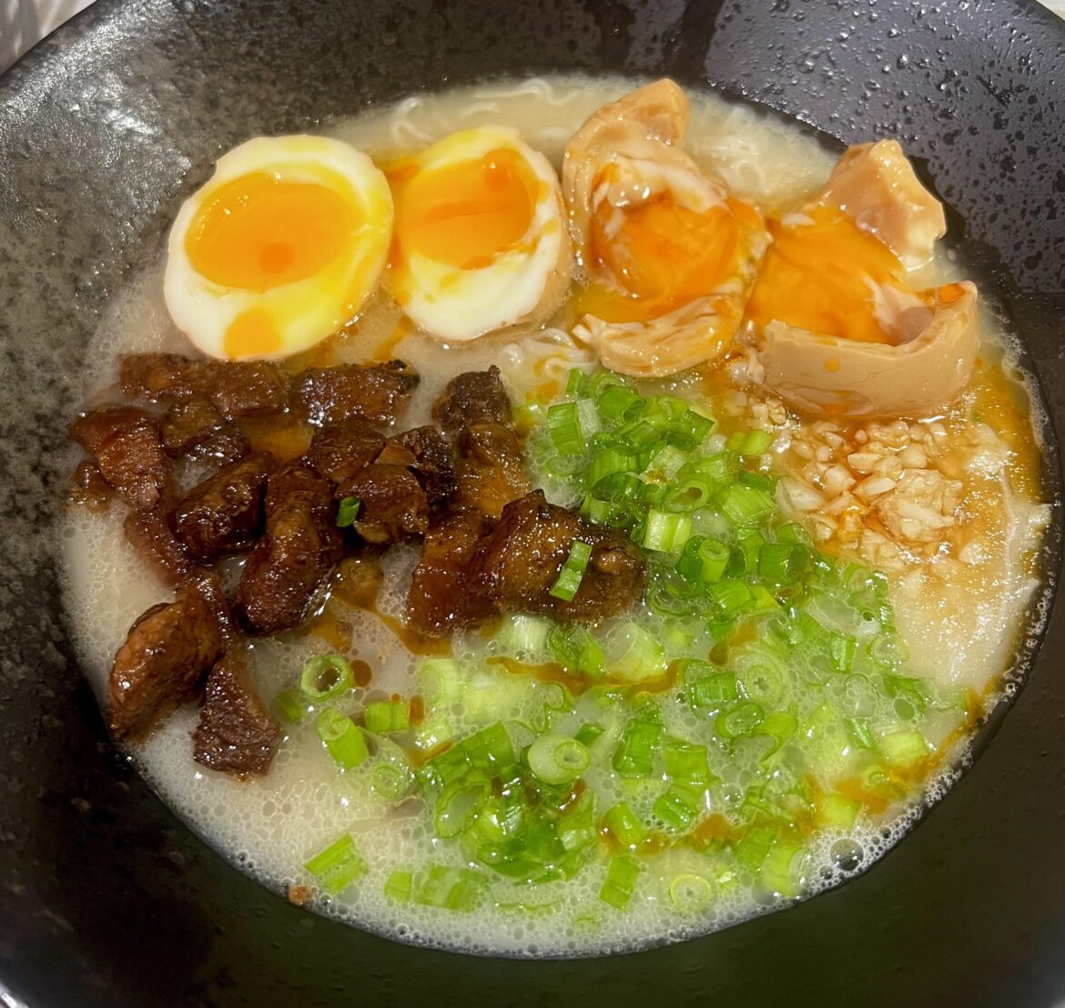 Homemade tonkotsu ramen - vibin’