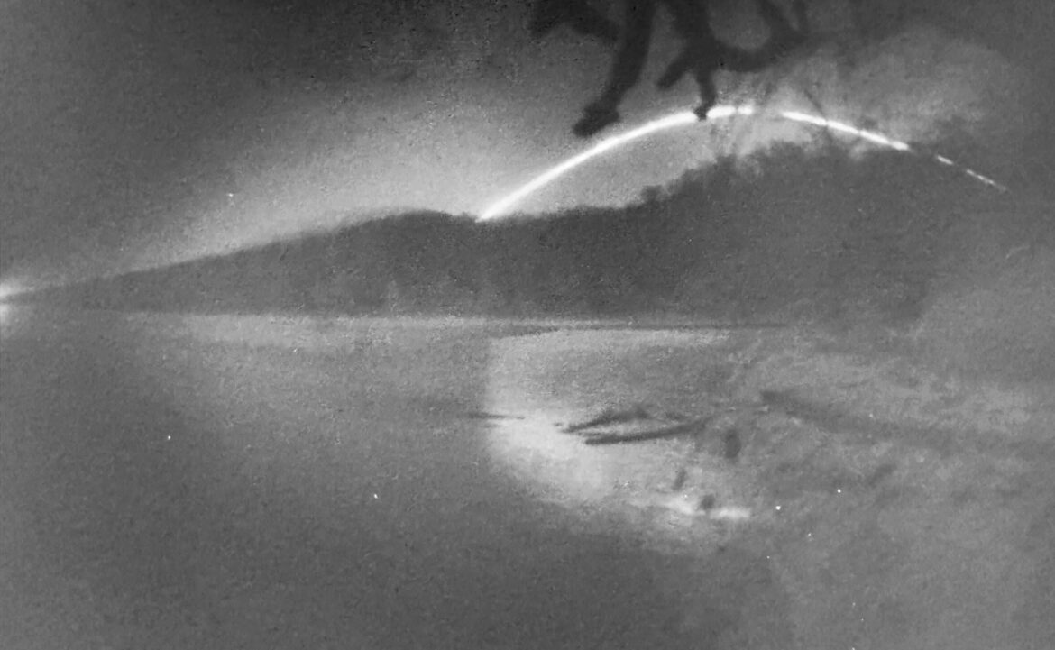 1 week exposure Solargraph of Hangetsu lake at the base of Mt. Yotei, Hokkaido