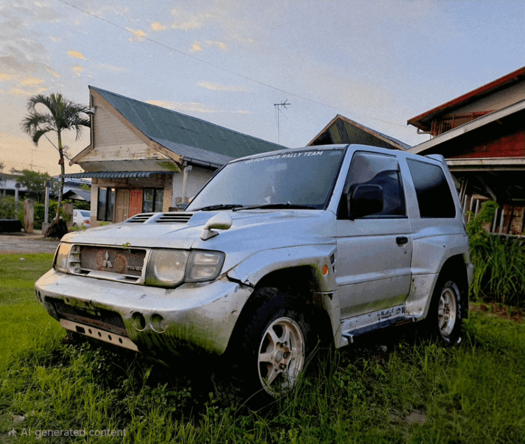 abandoned evolution pajero