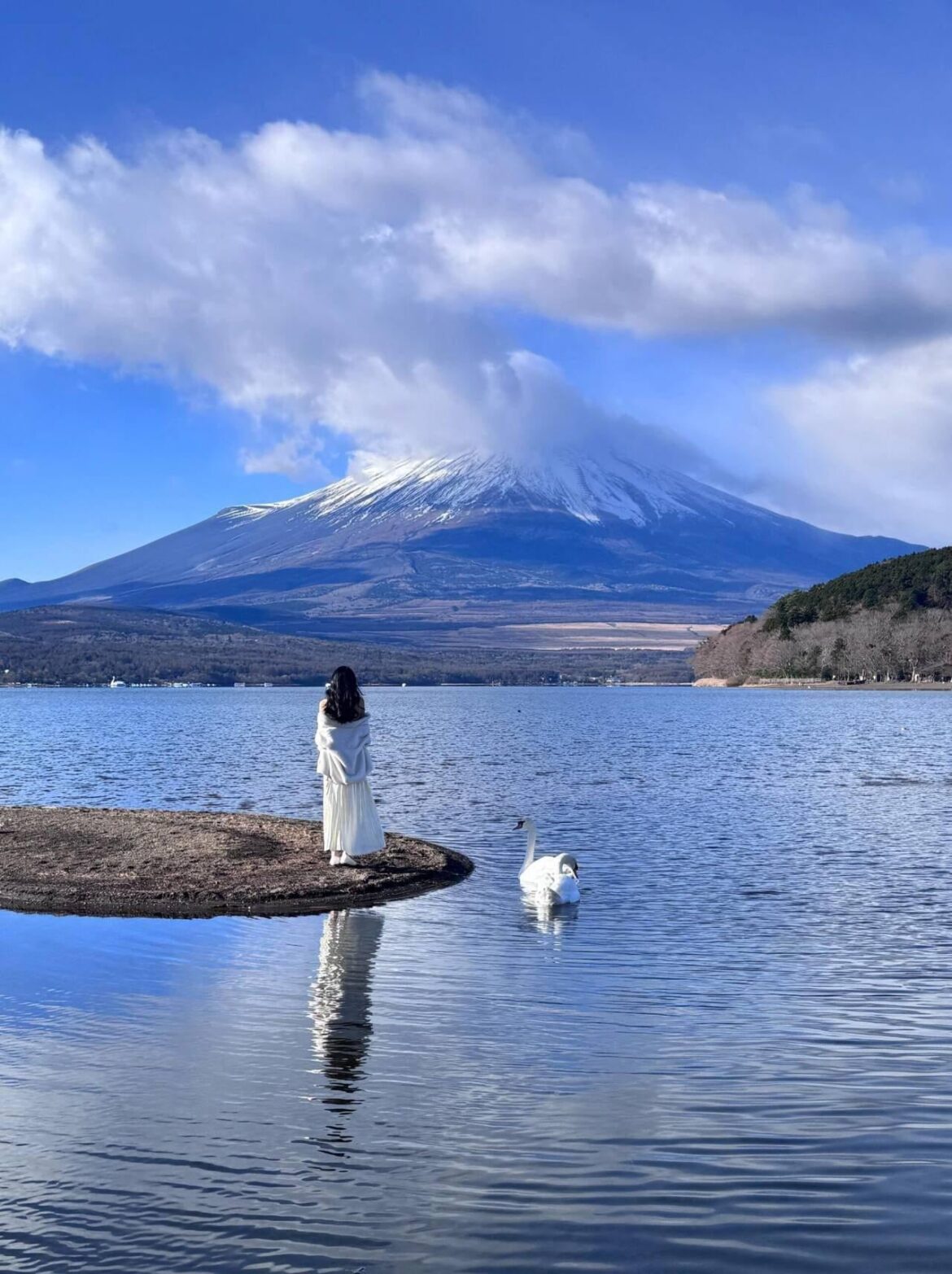 This is my favorite photo of Mount Fuji that I've ever taken at Lake Yamanaka. Every time I look at it, it makes me want to go back there again.