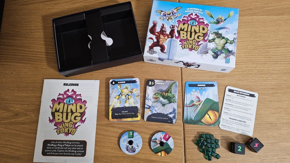 Mindbug x King of Tokyo components.