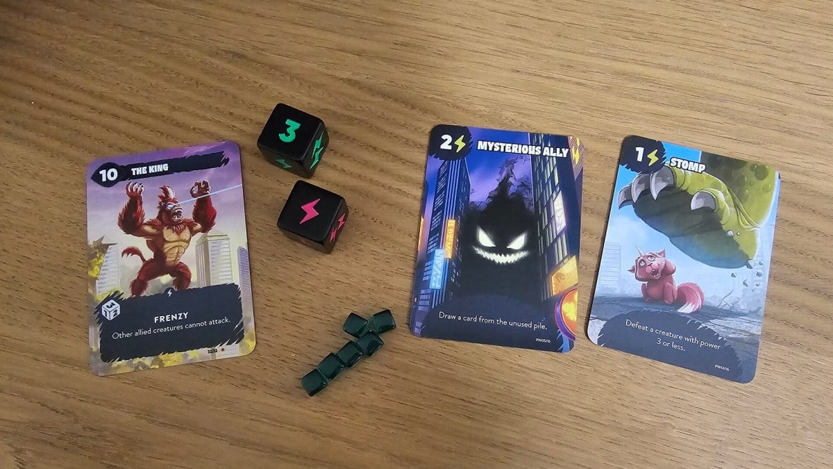 Mindbug x King of Tokyo power cards.