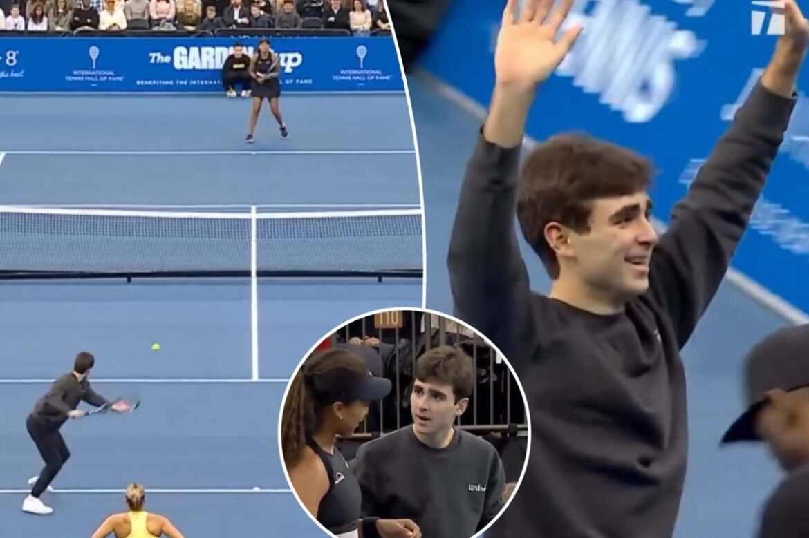 Aryna Sabalenka, Naomi Osaka have fan sub in for them during MSG match Aryna Sabalenka, Naomi Osaka have fan sub in for them during MSG match