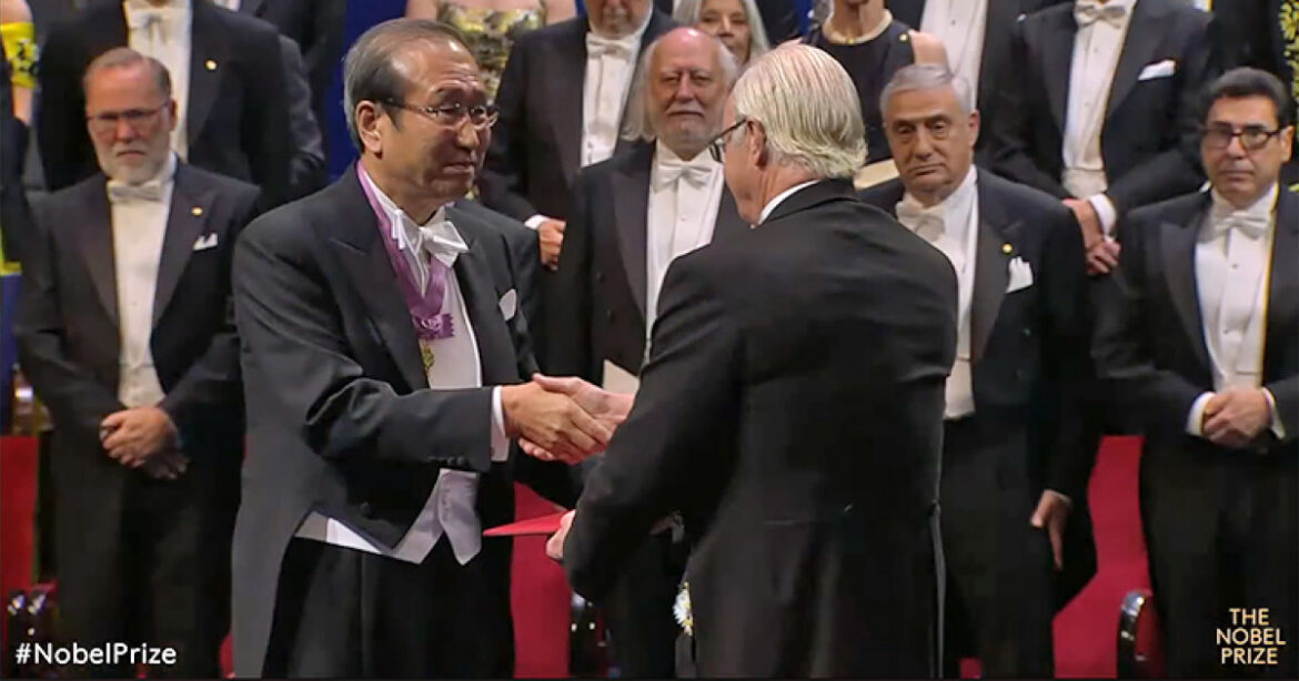 Susumu Kitagawa attends the Nobel Prize award ceremony Susumu Kitagawa attends the Nobel Prize award ceremony