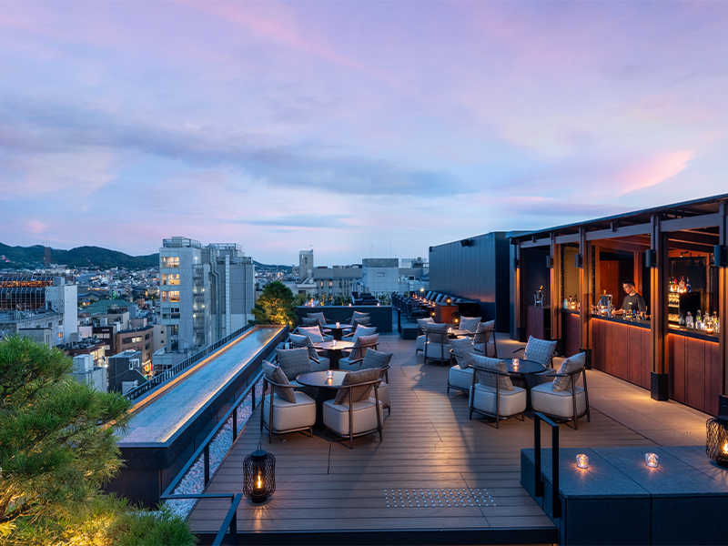 Cloud Nest offers views of Kawaramachi-dori Street 