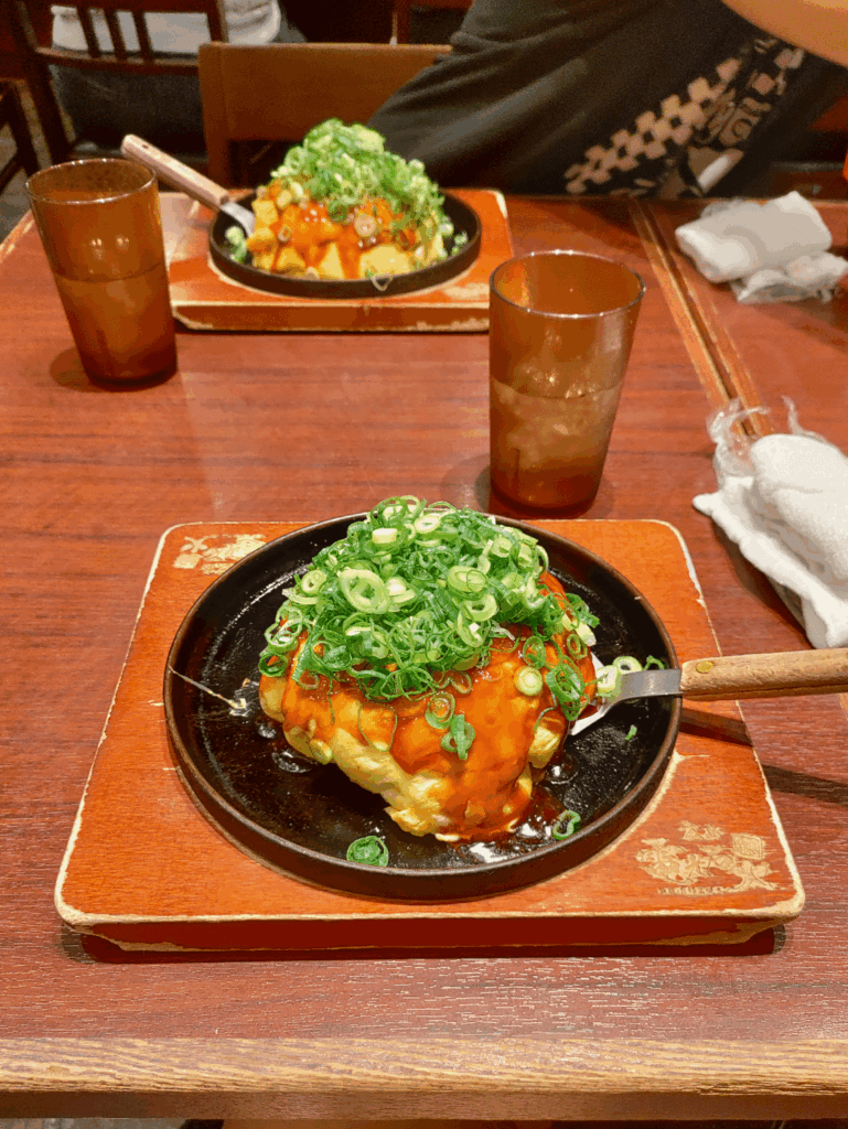 Hiroshima style okonomiyaki