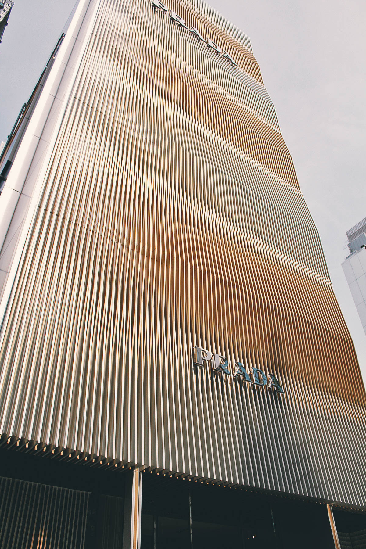 Prada building in Shinsaibashi-Dotonbori, Osaka, Japan