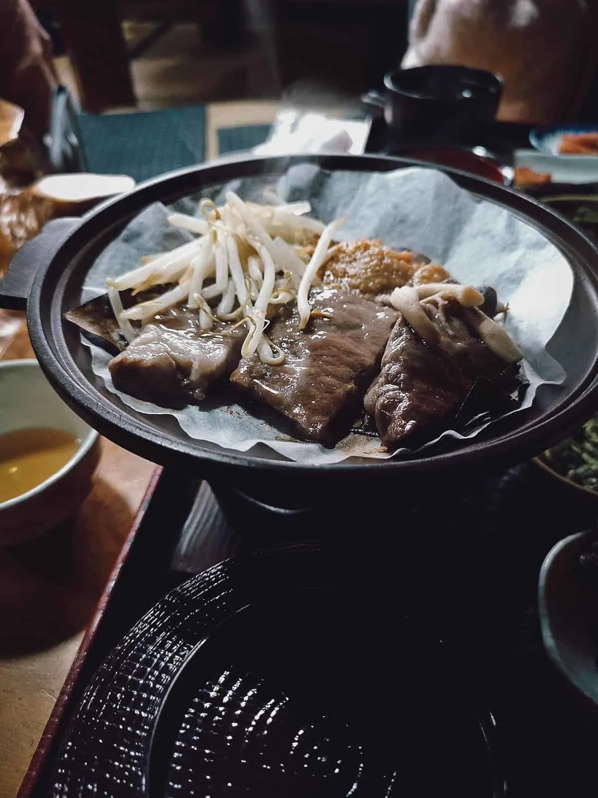 The Shirakawa-go Winter Travel Guide Hida beef at Irori restaurant in Shirakawa-go