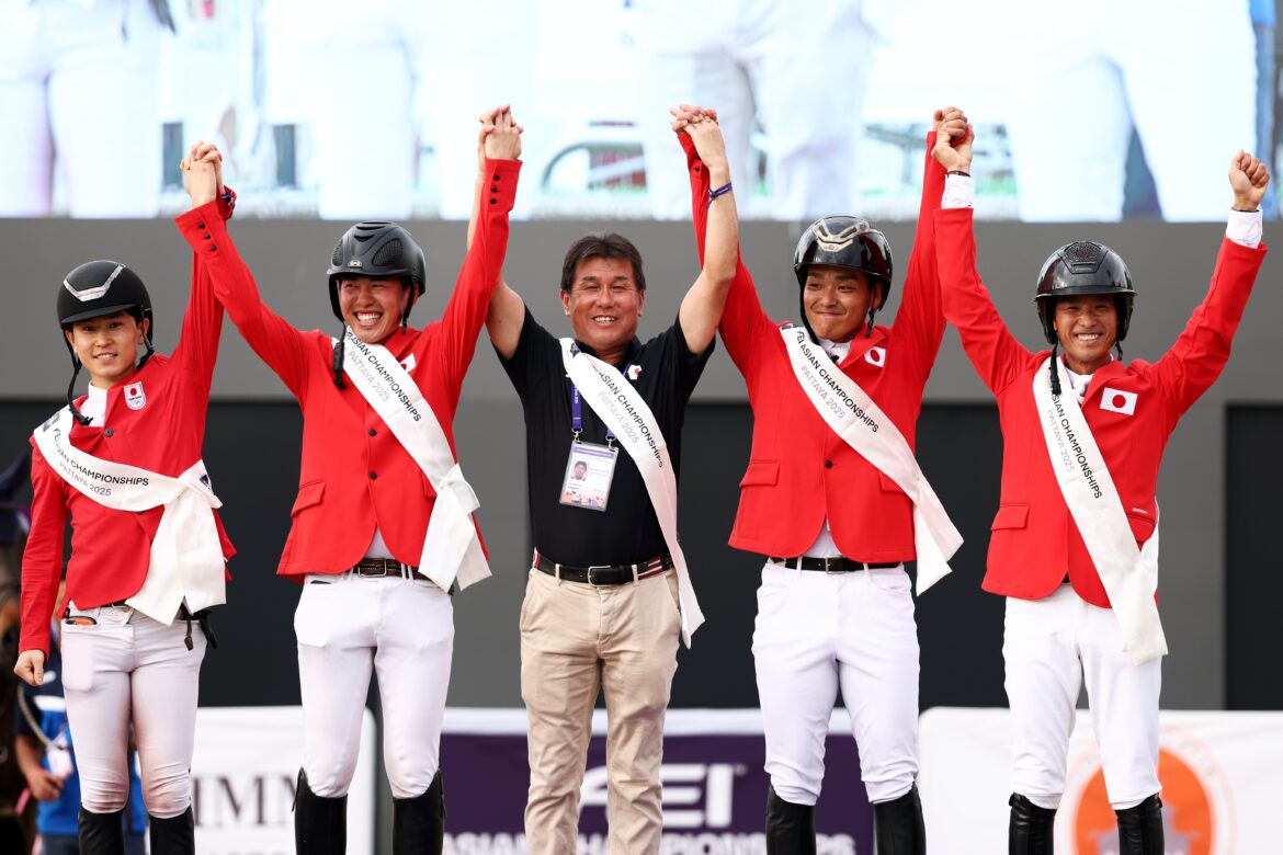 Japan captures historic Team Jumping Gold at the Asian Championships in Pattaya! Japan captures historic Team Jumping Gold at the Asian Championships in Pattaya!
