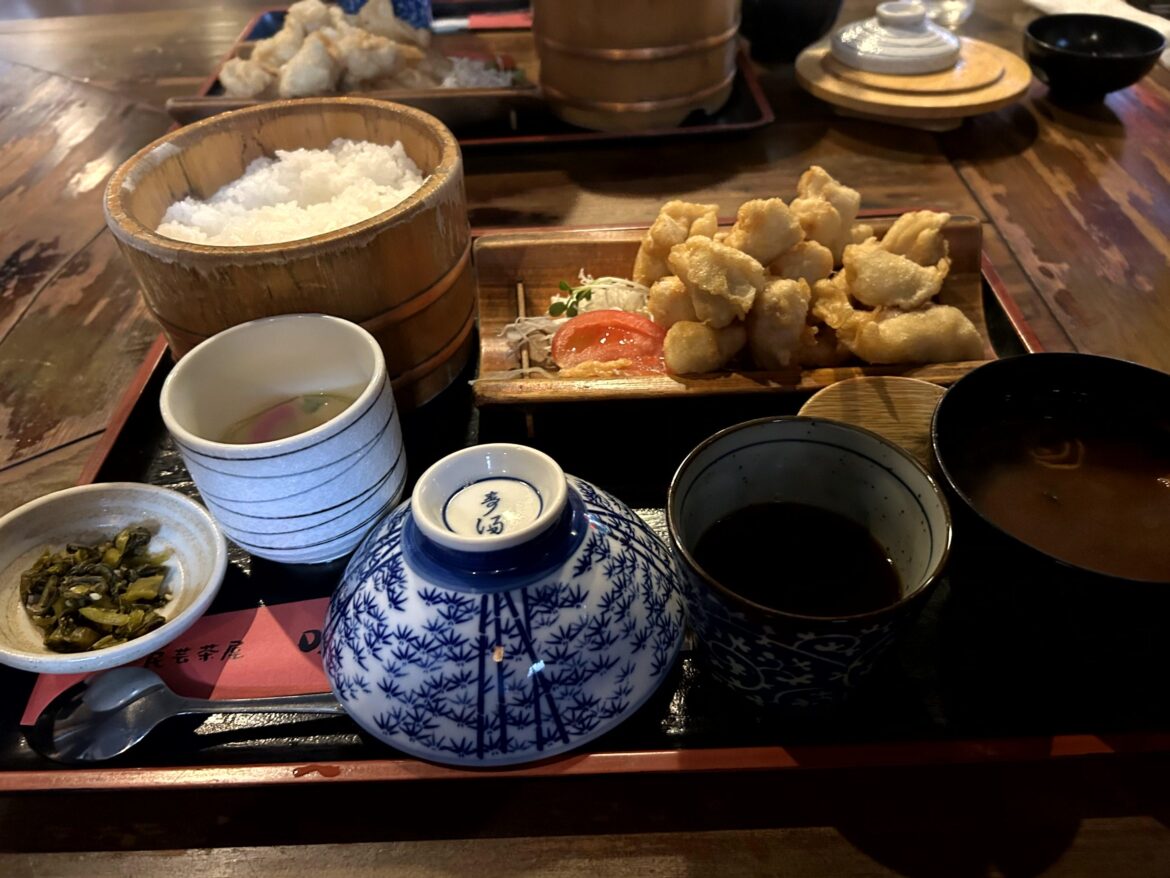 Oita's famous Toriten (chicken tempura)! 🍗