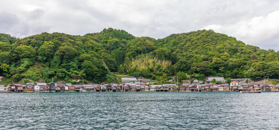 View of Ine Village from the sea