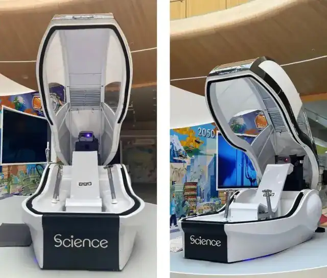 The Human Washing Machine at an expo in Osaka