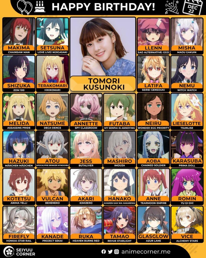 Happy 26th birthday to Tomori Kusunoki!