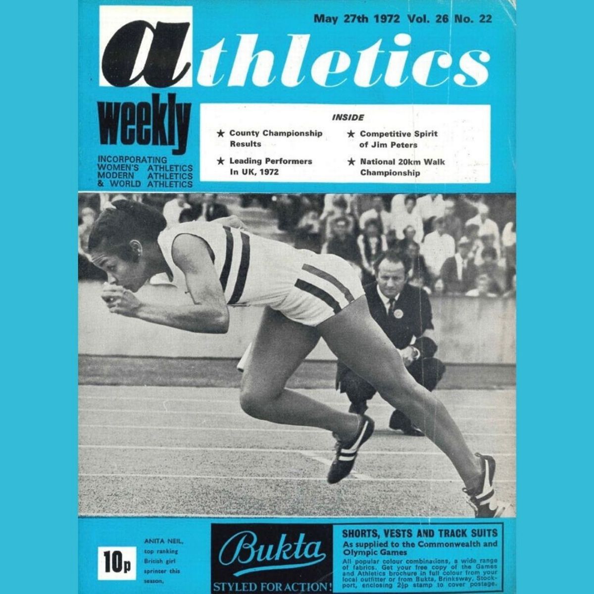 Anita Neal covers Athletics Weekly in Gola