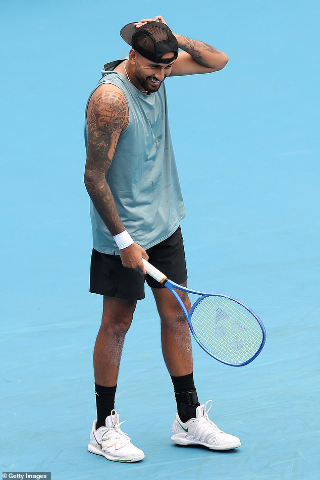 Kyrgios will now turn his attention to the men's doubles with his good mate Thanasi Kokkinakis