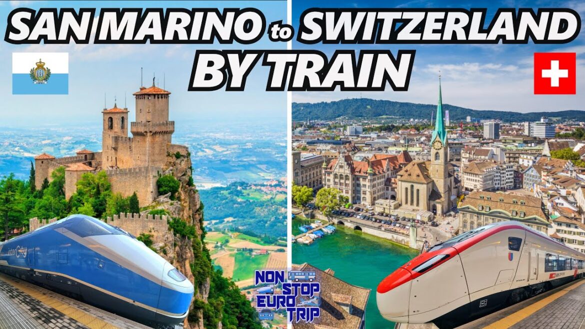 An EPIC JOURNEY from San Marino 🇸🇲 to Switzerland 🇨🇭 by Train 🚆