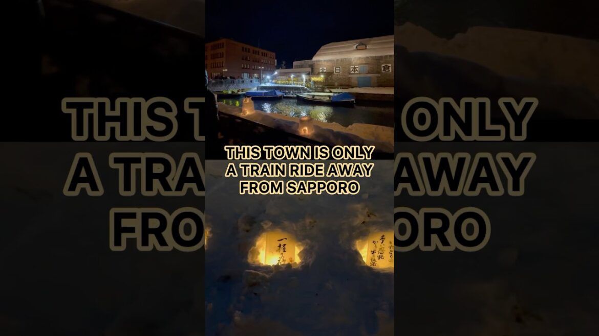 this is Otaru’s snow lights festival