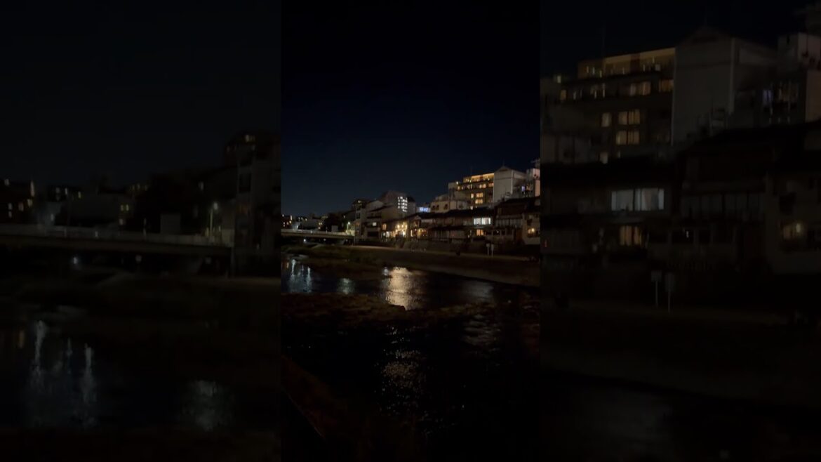 POV Kyoto Night walk  #vlog #japan #riverside