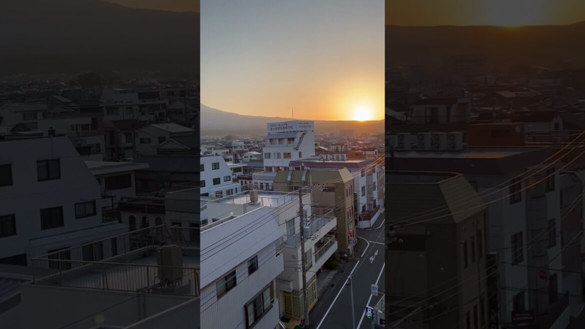 Sunrise in Fujinomiya, Shizuoka JAPAN  #short