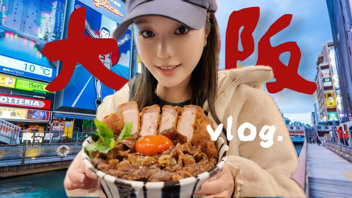JAPAN VLOG 🇯🇵: First Time Traveling in Japan | Dotonbori, Shinsaibashi & Night Walks ✈️✨