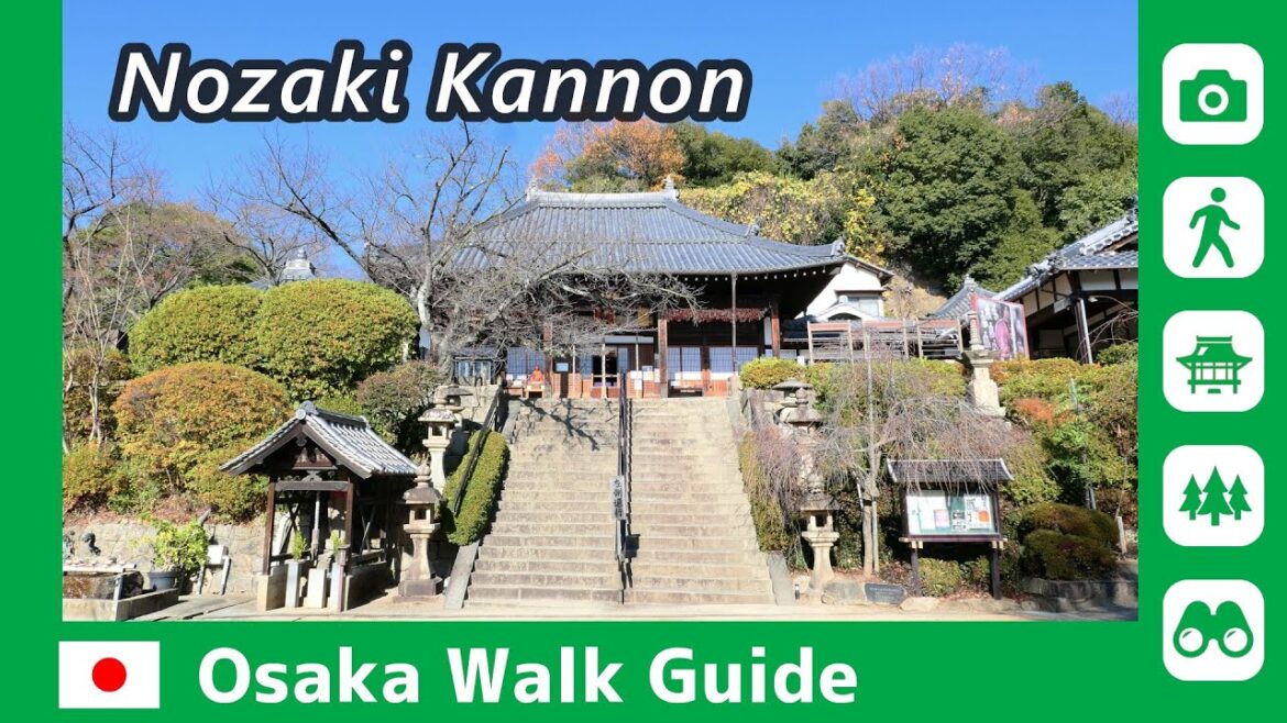 【 Nozaki Kannon 】Temple dedicated to Kannon with a view of the Osaka Plain / OSAKA WALK GUIDE #095