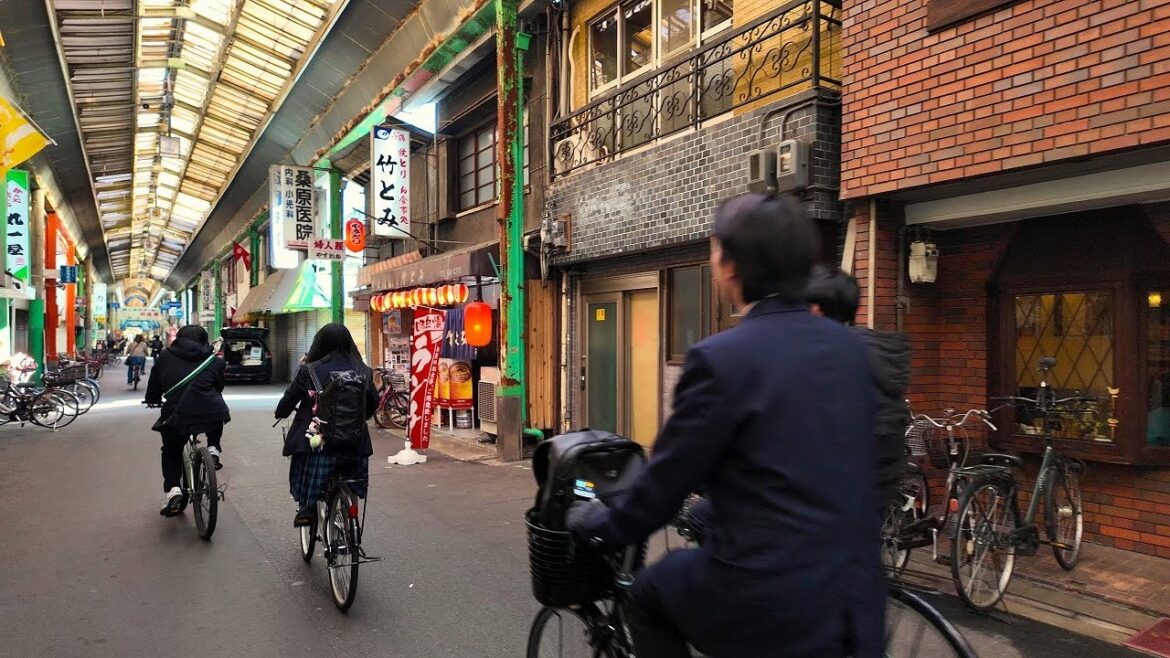 西成 鶴見橋商店街を散歩【4K大阪街歩き】Japan Osaka 4K walking tour/tsurumibashi,nishinari