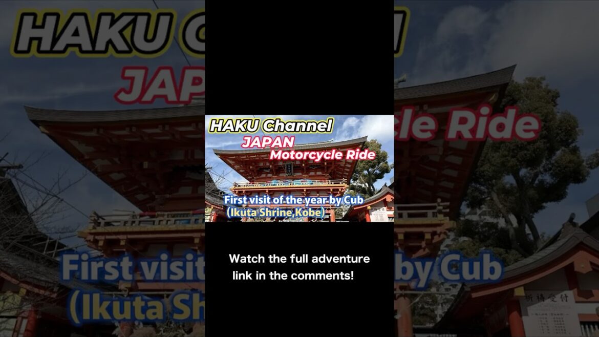 Japanese New Year Ride: Visiting Ikuta Shrine on a Honda Super Cub