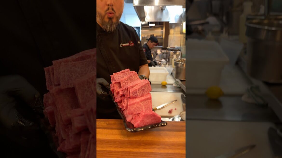 Is it cooked enough? Japanese Kobe A5 wagyu beef 😋