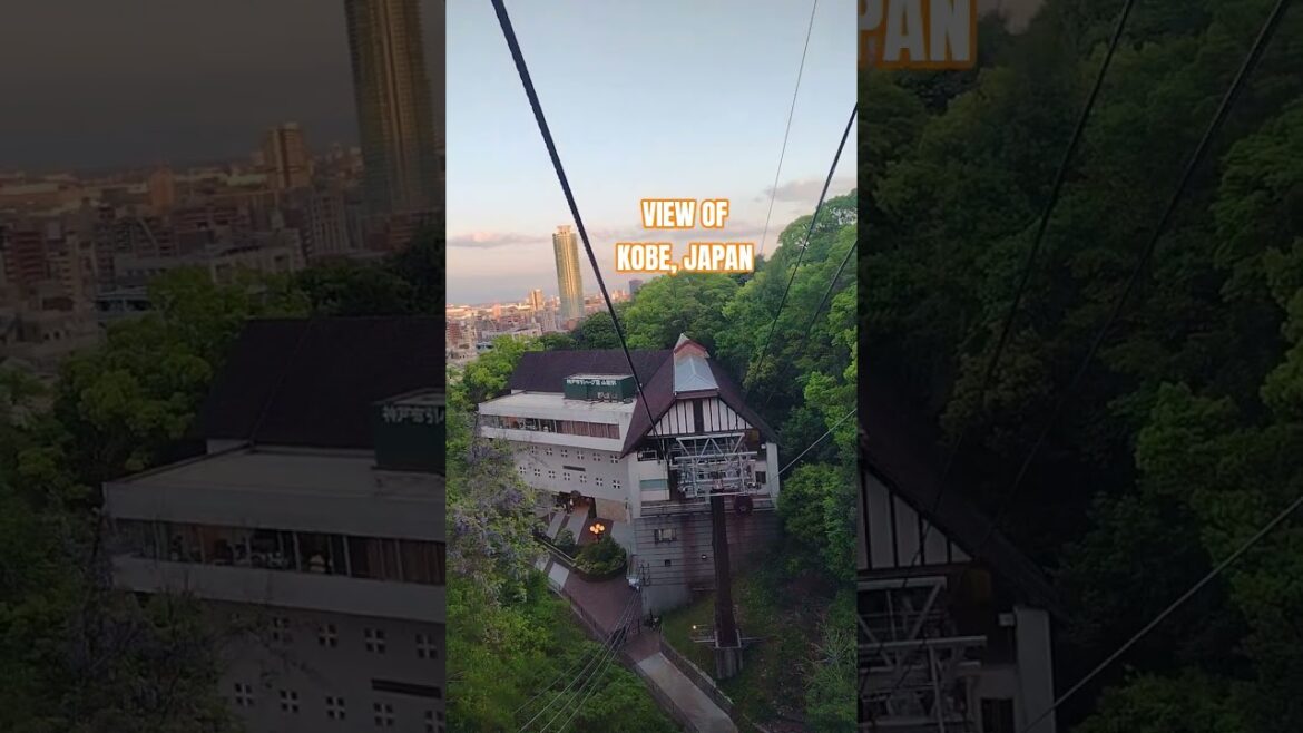 Veiw of Kobe, Japan from a Cable car Ride #kobe #japan #cablecar #cruise
