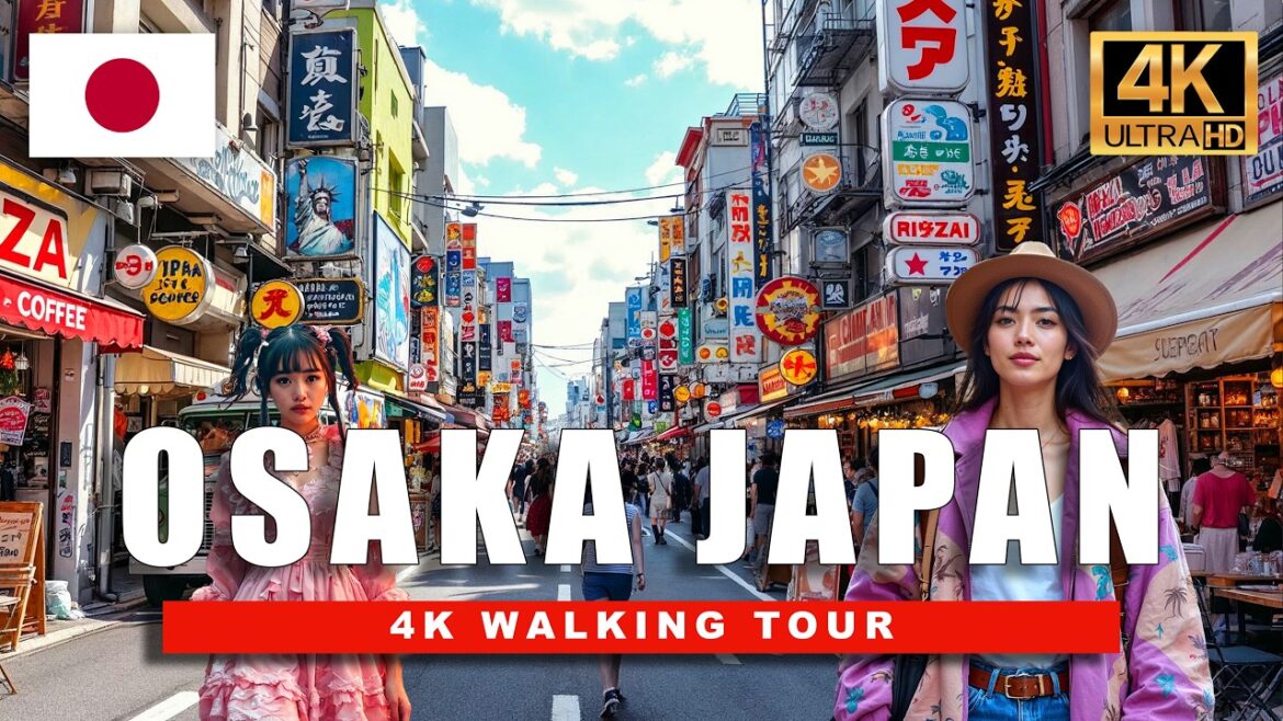 Amerikamura Osaka 4K Walk – Japan’s Craziest Fashion Street & Dotonbori Cosplay Scene