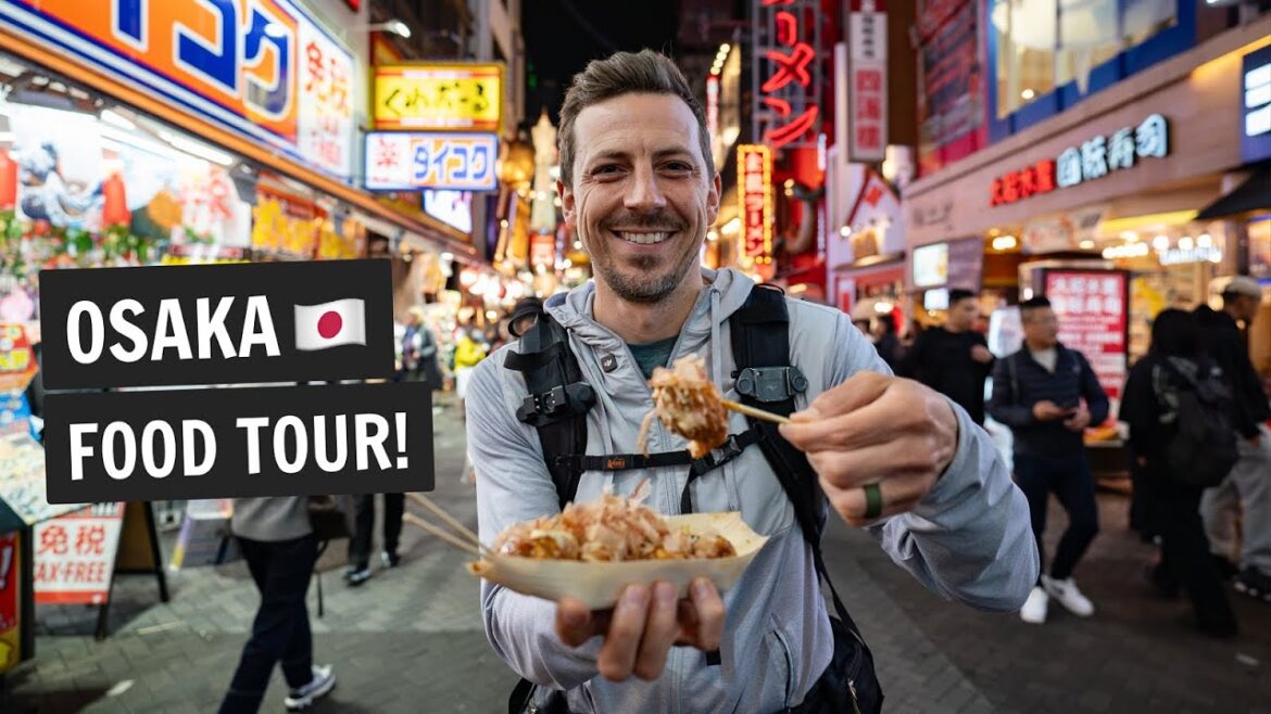 Our ULTIMATE Osaka, Japan FOOD tour! 🇯🇵 (10+ dishes!)