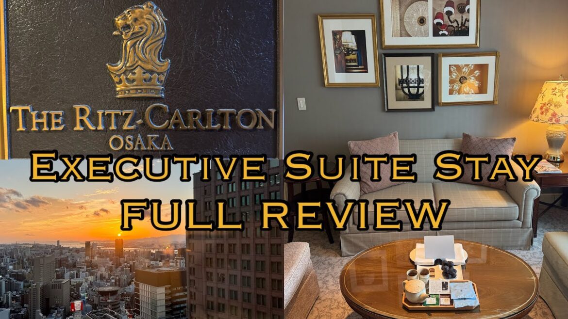 Executive Suite room tour @ The Ritz Carlton Osaka.  FULL REVIEW. #marriottbonvoy