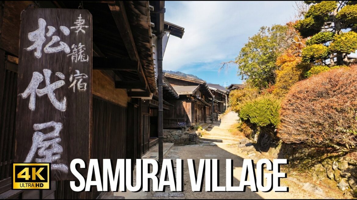 TSUMAGO JAPAN 4K ASMR Walking Tour - Timeless Samurai Village & Ancient Path【4K HDR】
