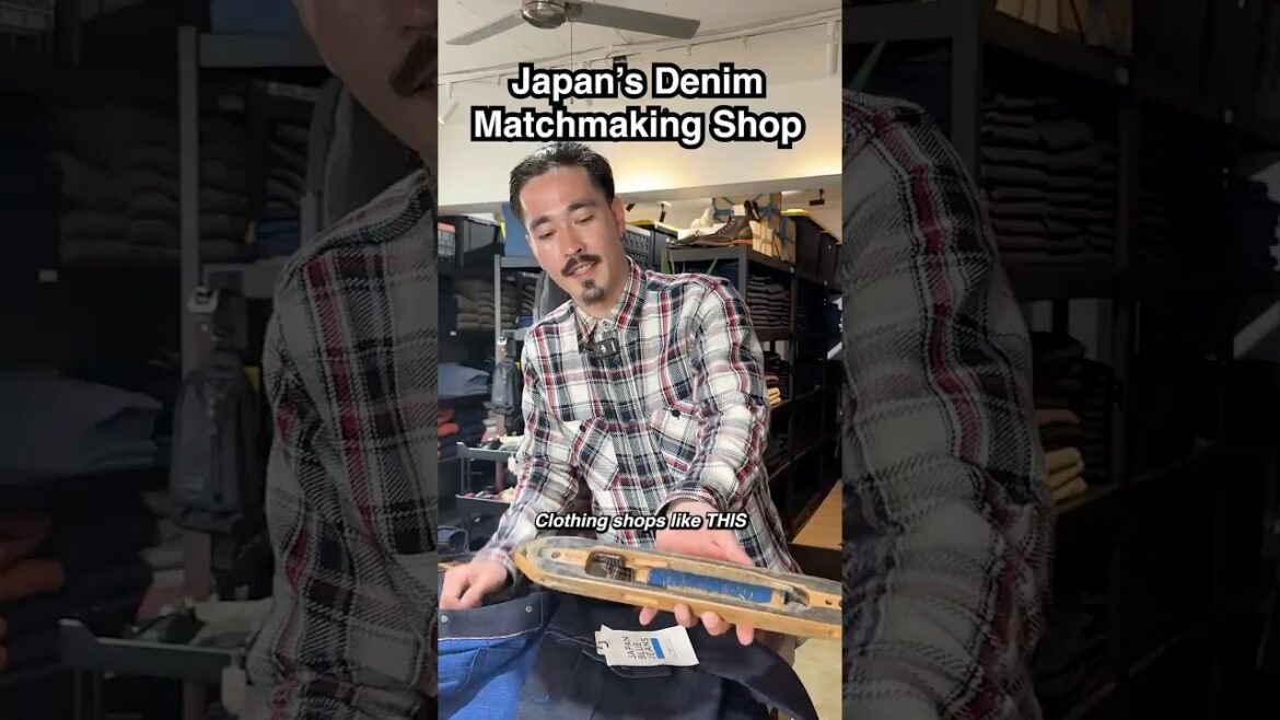 Japan's PERSONALIZED Denim Shop! #shorts #japan #japanesedenim
